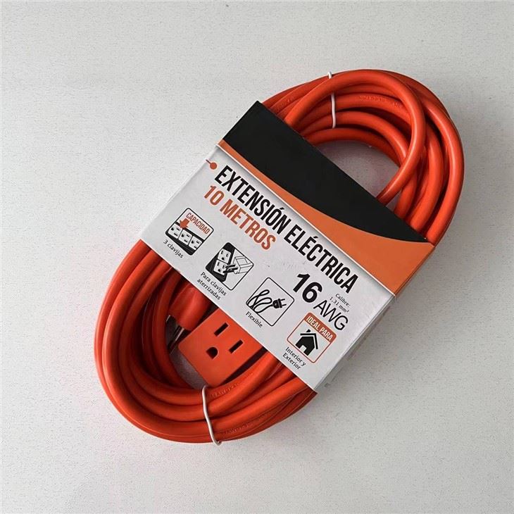 3 Pin Orange Extension Cord